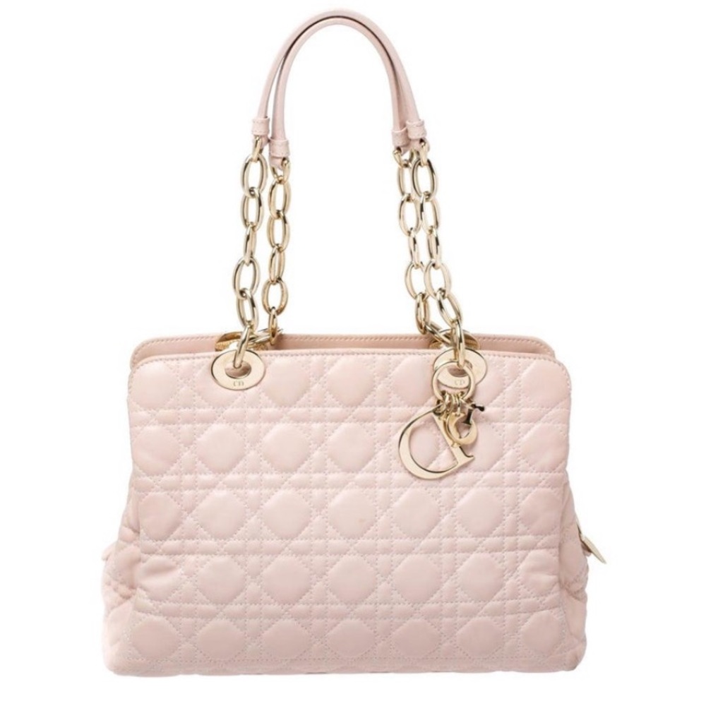 Dior Pale Pink Cannage Tote